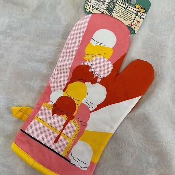 Blue Q Oven Mitt Cook Bake A La Mode Quirky Retro - Picture 2 of 8